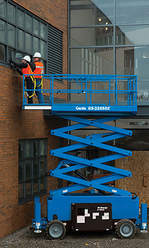 Sakselift batteri/diesel arb.h < 12m bredde > 90cm